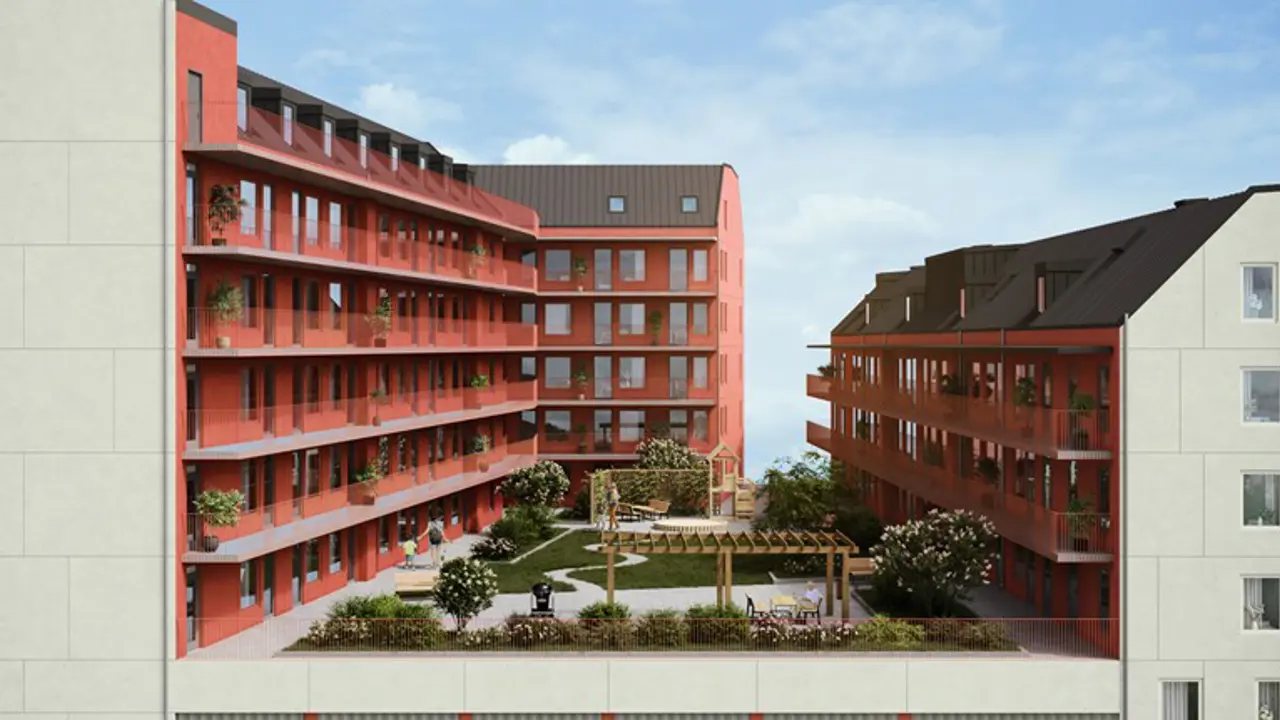 Uppsala Larjungen Kvarngärdet Ext2 Innergard